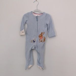6-9m Baby Boden Easter Footed Onesie